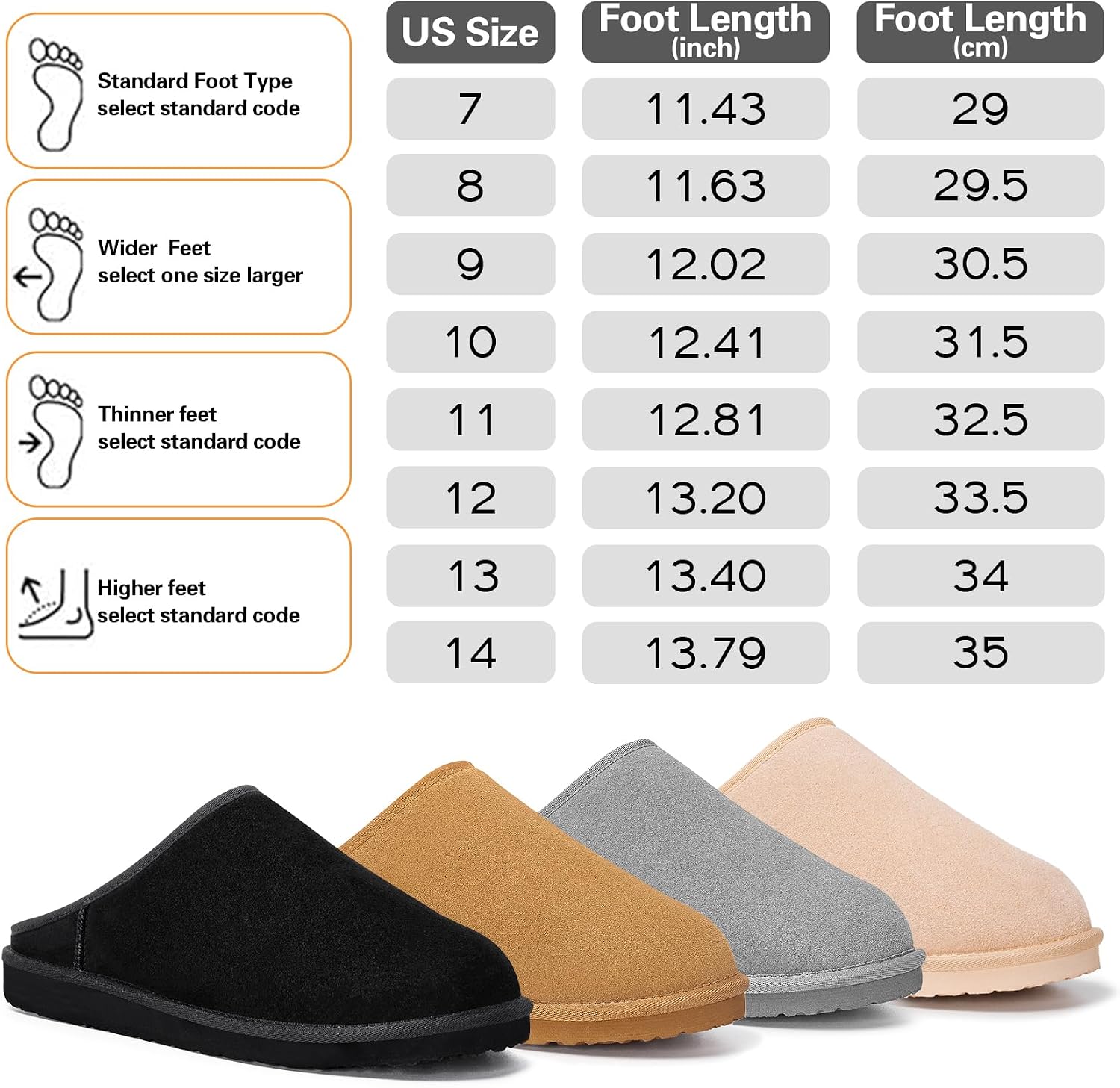 Thumbnail 4 de FITORY Men’s Winter Leather Slippers Size 7-14