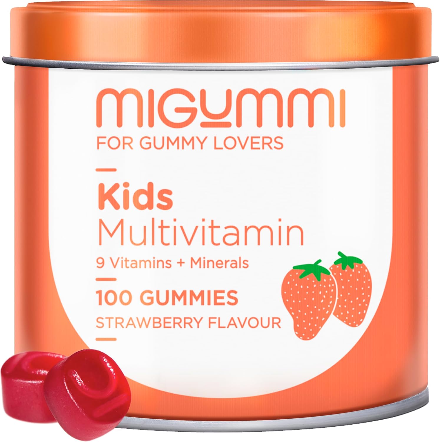 Detalle de Gominolas multivitaminas 100 gummies para niños 🍬