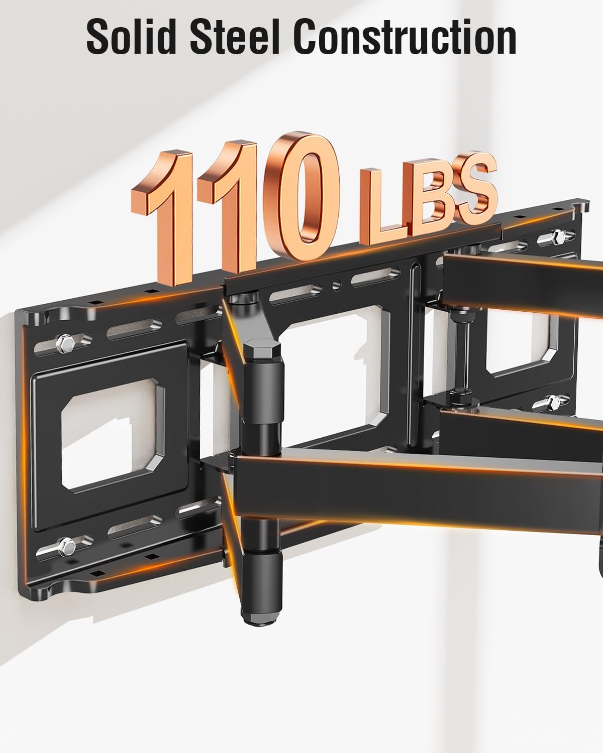 Detalle 2 de ELIVED Full Motion TV Wall Mount for 42–82-Inch TVs, 110 lb, VESA 600x400