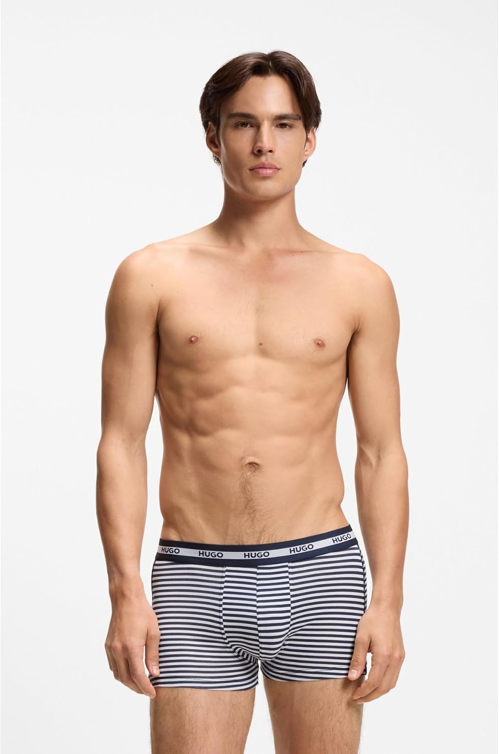 Detalle de HUGO Hommes Trunk TR Planet – Lot de 3 Boxers Courts en Coton Stretch