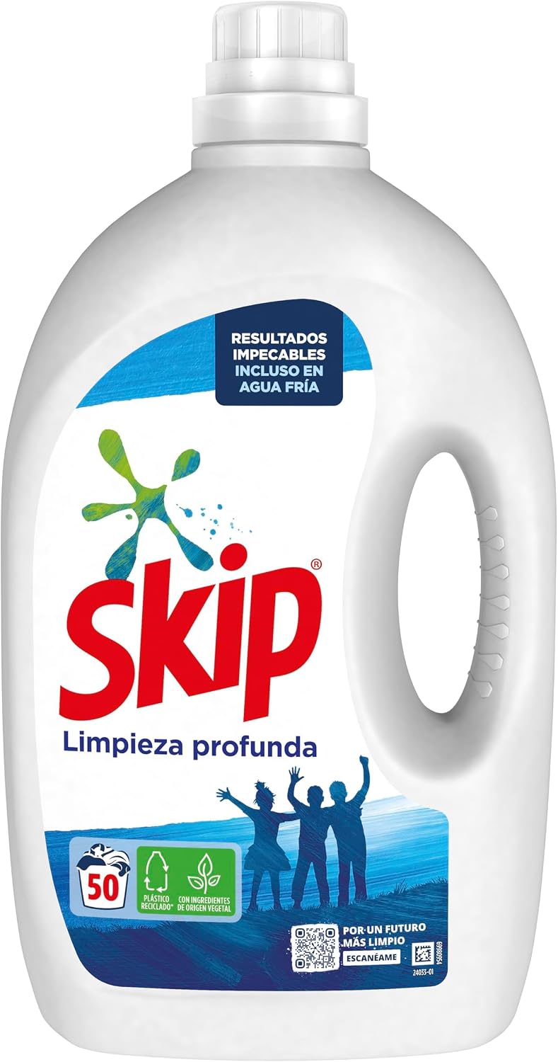 Detalle 2 de Skip Líquido Limpieza Profunda para Lavadoras 🧼 50 Lavados