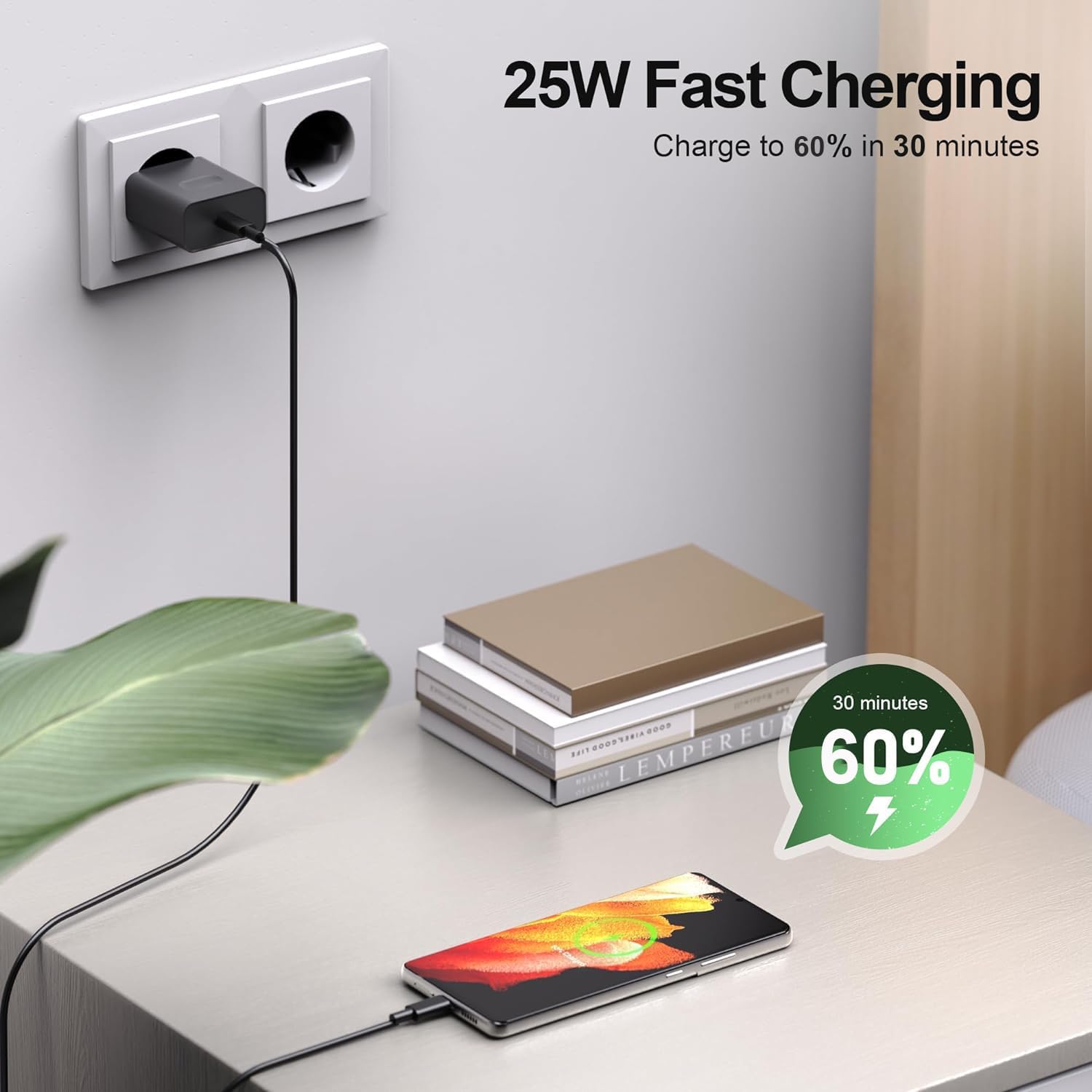 Thumbnail 1 de USB C Ladegerät 25W für Samsung 📱
