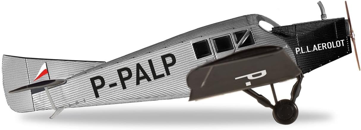 Detalle de Herpa Aerolot Junkers F13 P-PALP – plastikowy model samolotu 1:87