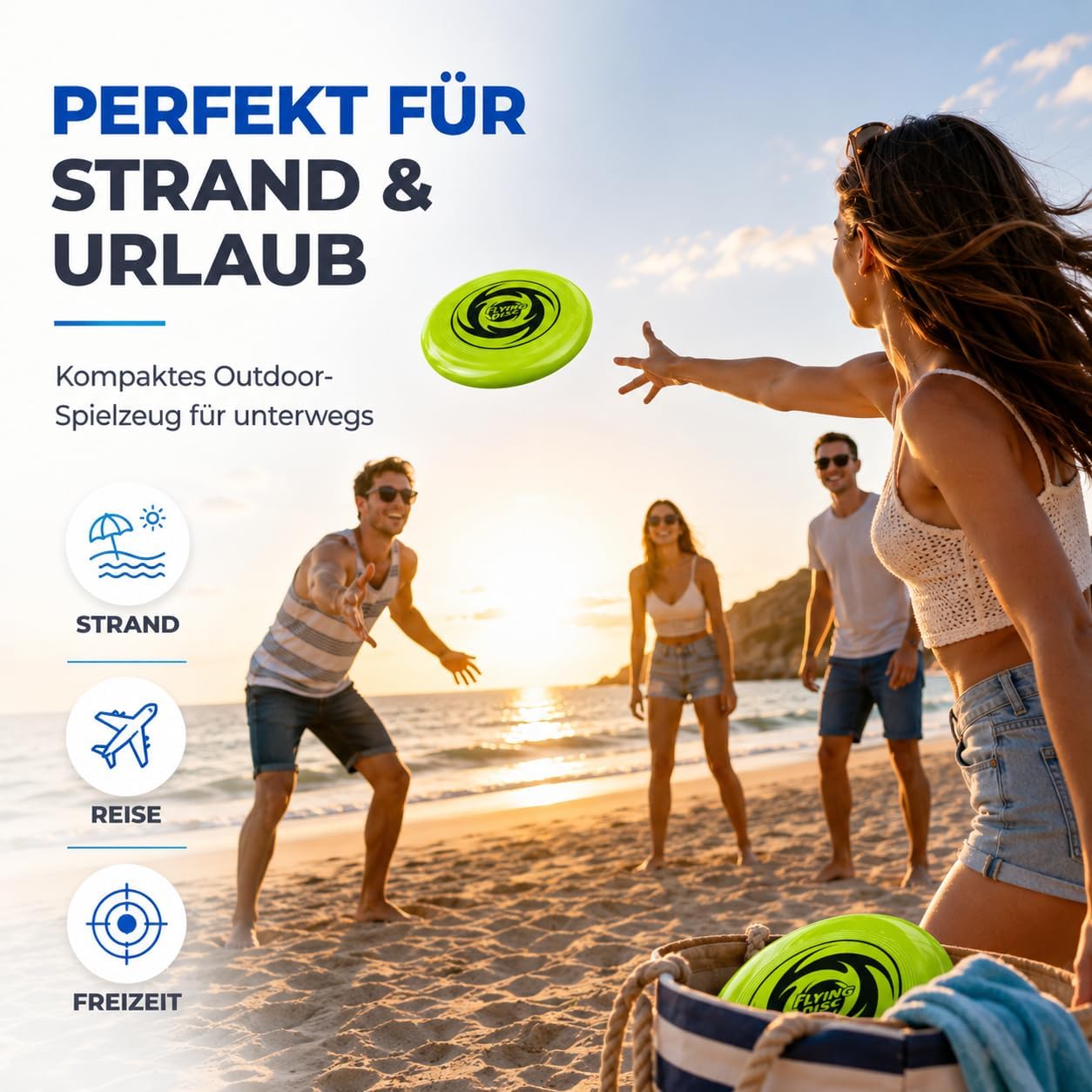 Thumbnail 2 de TK Gruppe Timo Klingler Frisbee Wurfscheibe – leichtes Wurfspiel für Kinder & Erwachsene