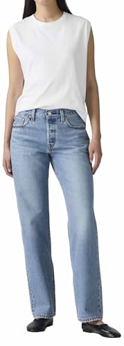 Detalle de Levi's Jeans Donna 501 '90s in Love with You — Vita Media, Fit Ampio e Dritto, 25W x 30L