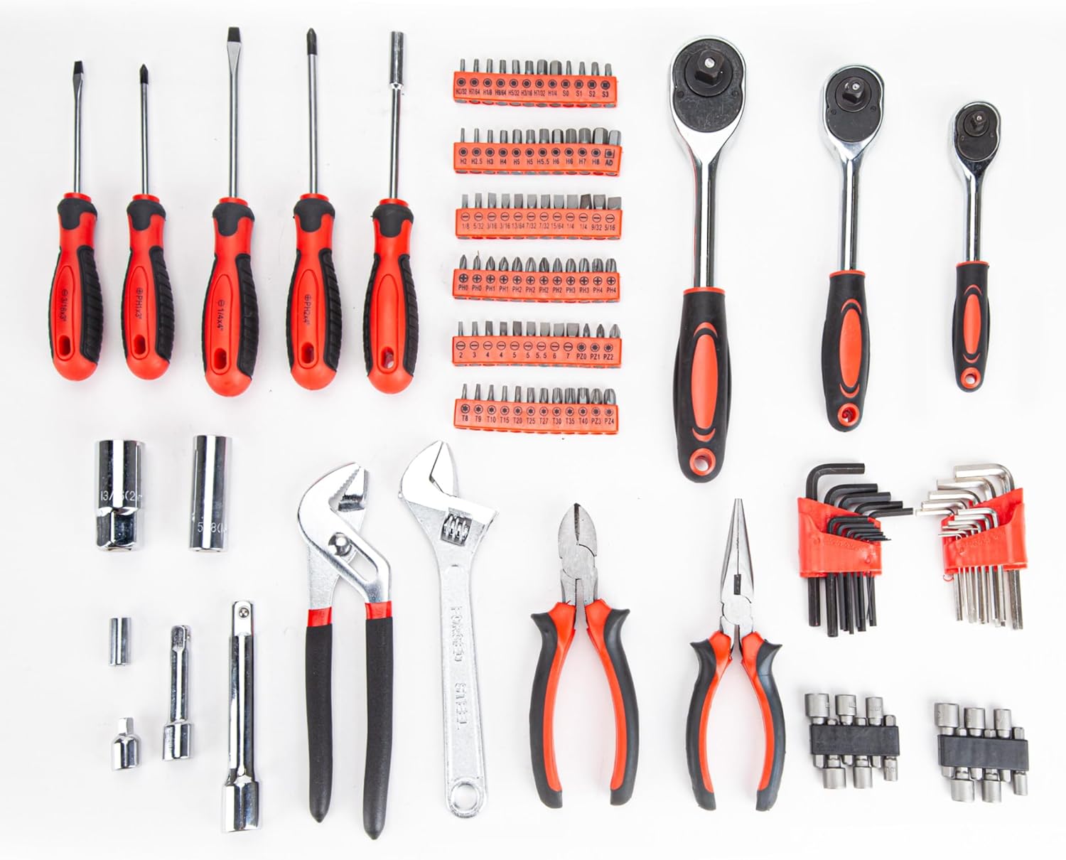 Thumbnail 2 de CARTMAN 205-Piece Ratchet Wrench Tool Set with SAE/Metric Sockets and Carry Case