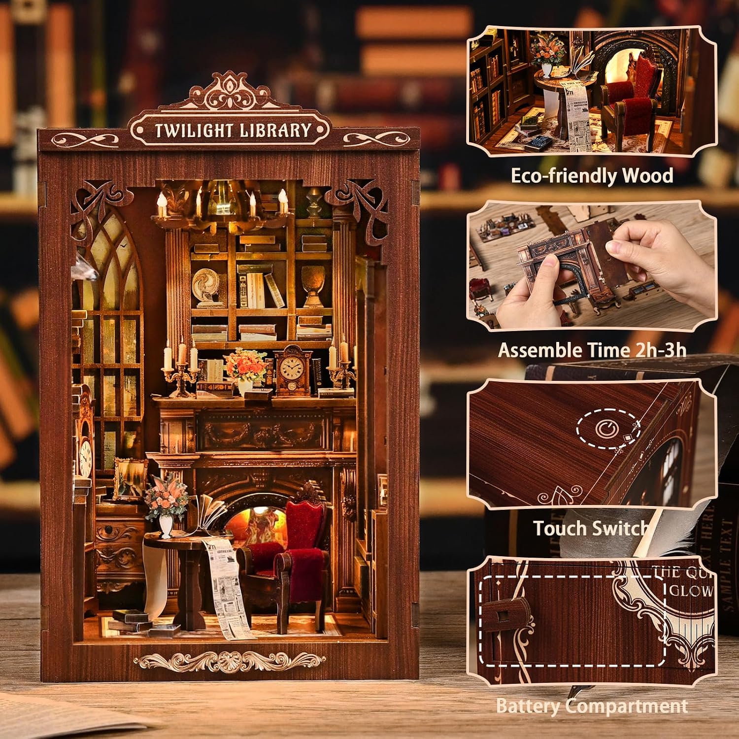 Thumbnail 5 de Sagiterra Book Nook DIY Dollhouse Kit