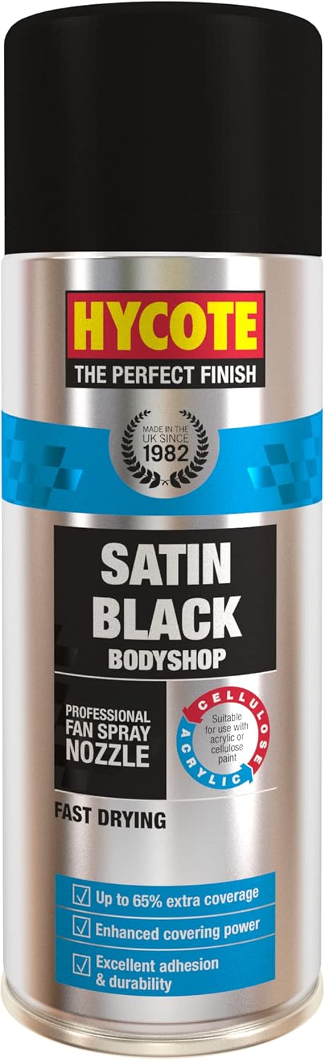 HYCOTE Bodyshop Satin Black 400 ml – XUK431