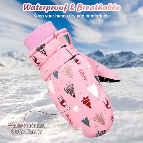 Detalle 2 de Rhino Valley Gants de Ski enfants, moufles neige imperméables ⚙