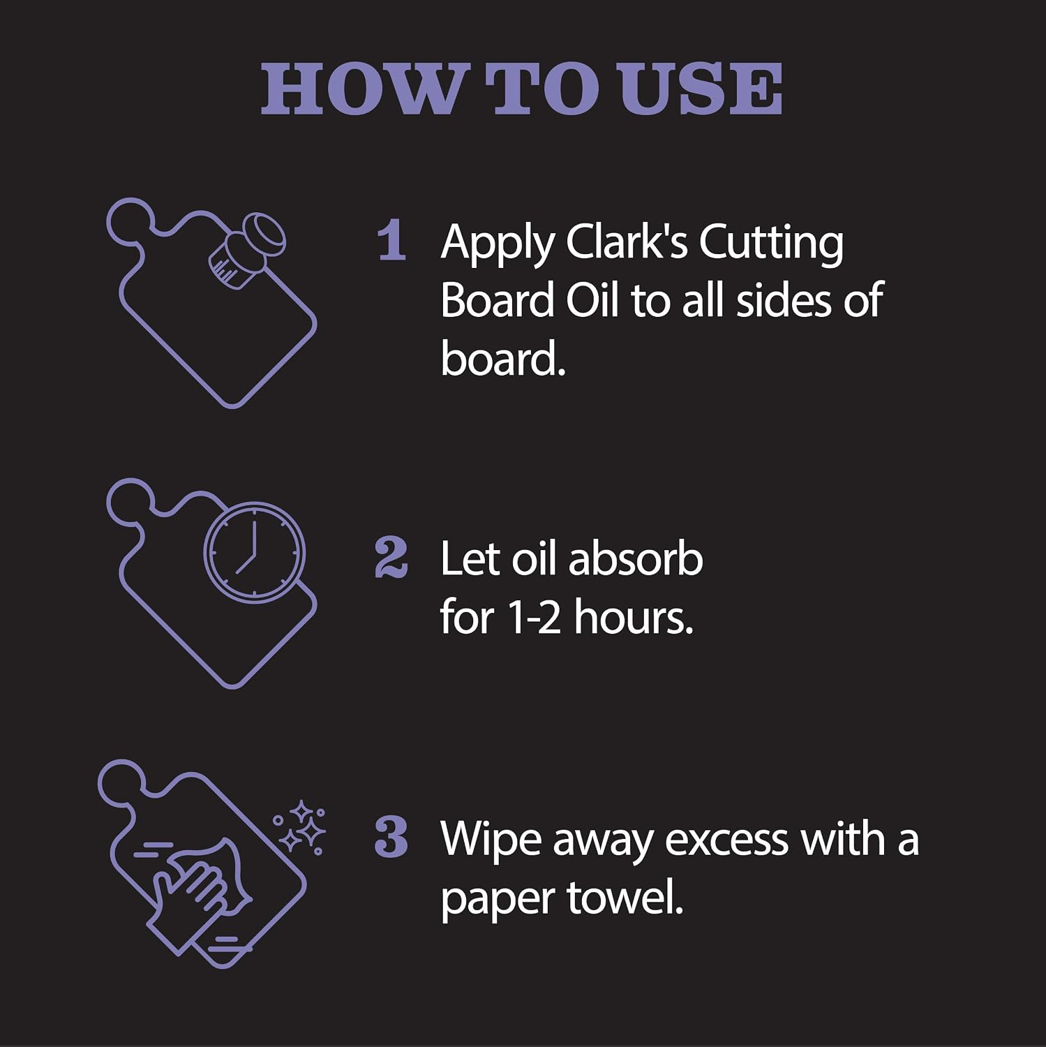 Thumbnail 6 de CLARK'S Cutting Board Oil with Lavender & Rosemary, 12oz 🪵