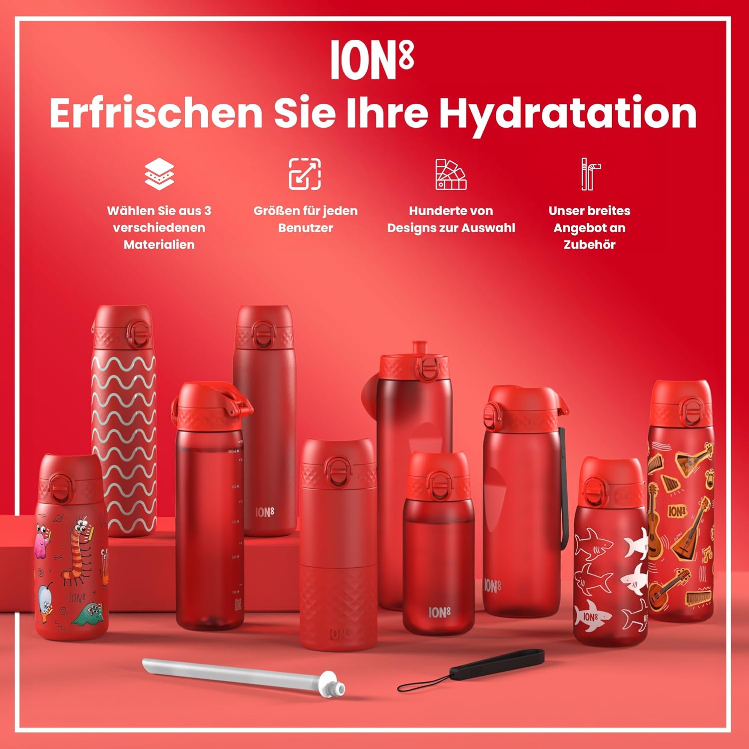 Thumbnail 6 de ION8 Trinkflasche Auslaufsicher đ„€
