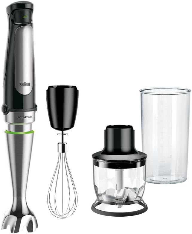 Detalle de Braun Minipimer 7025 batidora 1000W con accesorios