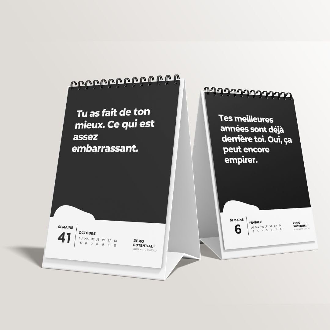 Thumbnail 5 de Demotivierender Kalender (Französisch, A6) – 52 Wochen ehrlicher Sarkasmus