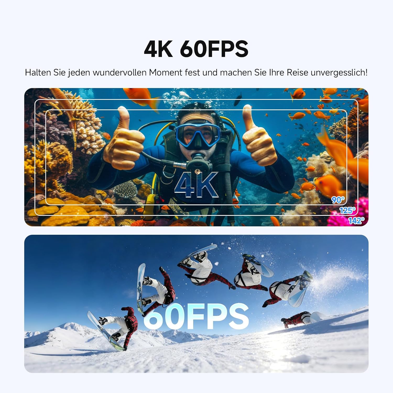 Detalle 2 de SVBONY SVGo3 4K Unterwasserkamera 128 GB