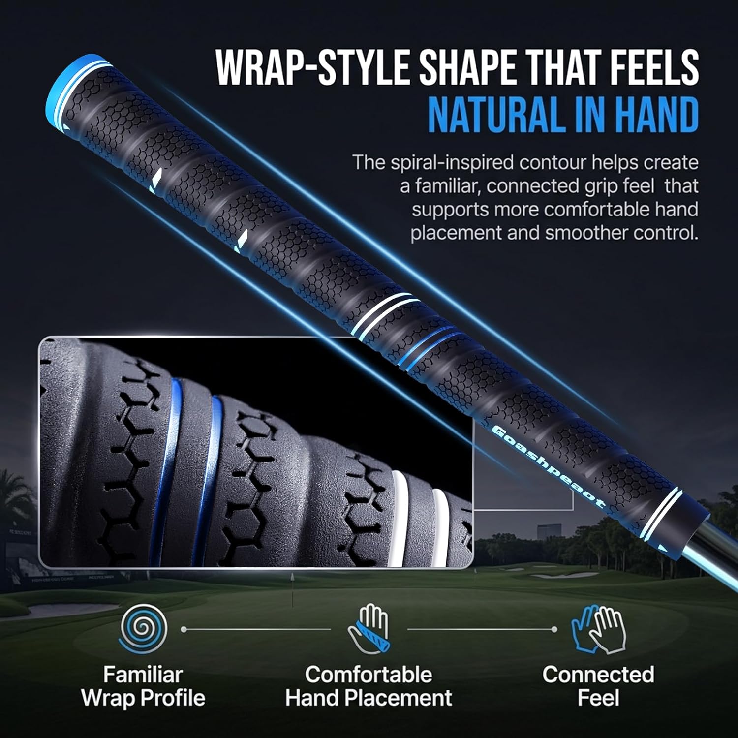 Detalle 2 de Goashpeaot Wrap Golf Grips 13-Pack with Golf Grip Kit
