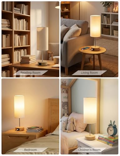 Thumbnail 4 de MILLUXXi Bedside Lamps with Dual USB Ports and Touch Control