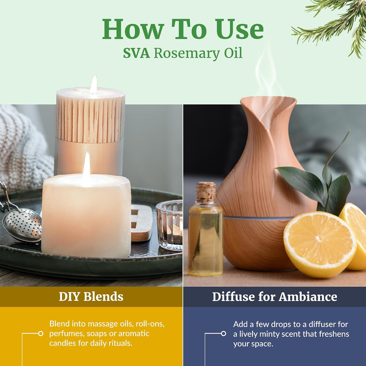 Detalle 2 de SVA Rosemary Essential Oil 1 fl oz