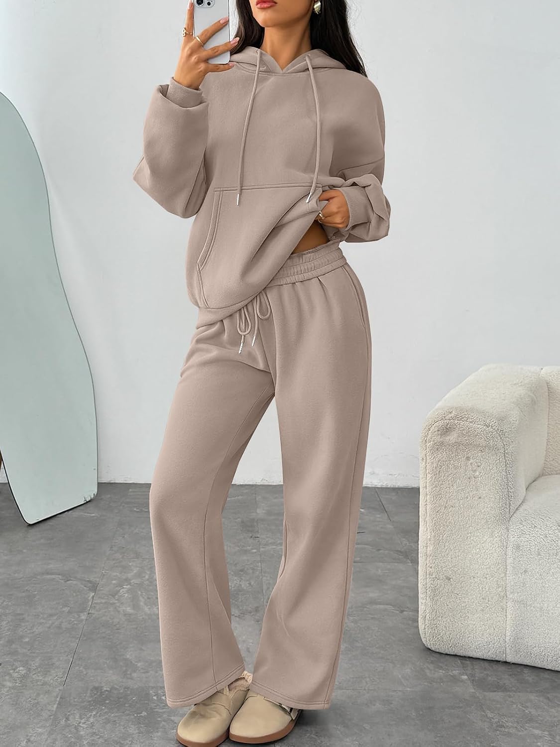 Detalle de Trendy Queen Womens 2 Piece Outfits Oversized Sweatshirt