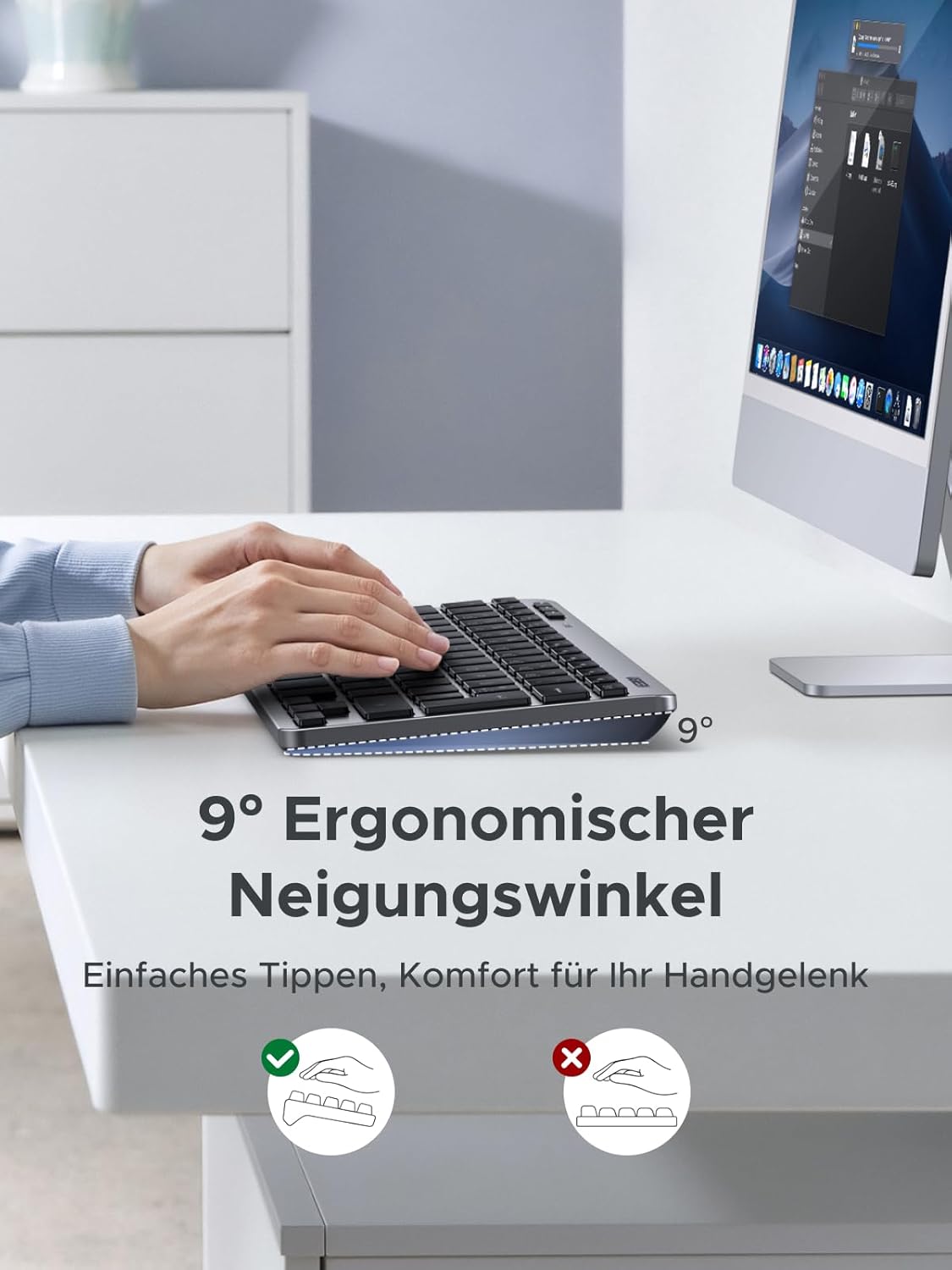 Thumbnail 5 de UGREEN Bluetooth Tastatur BT5.3+2.4G QWERTZ