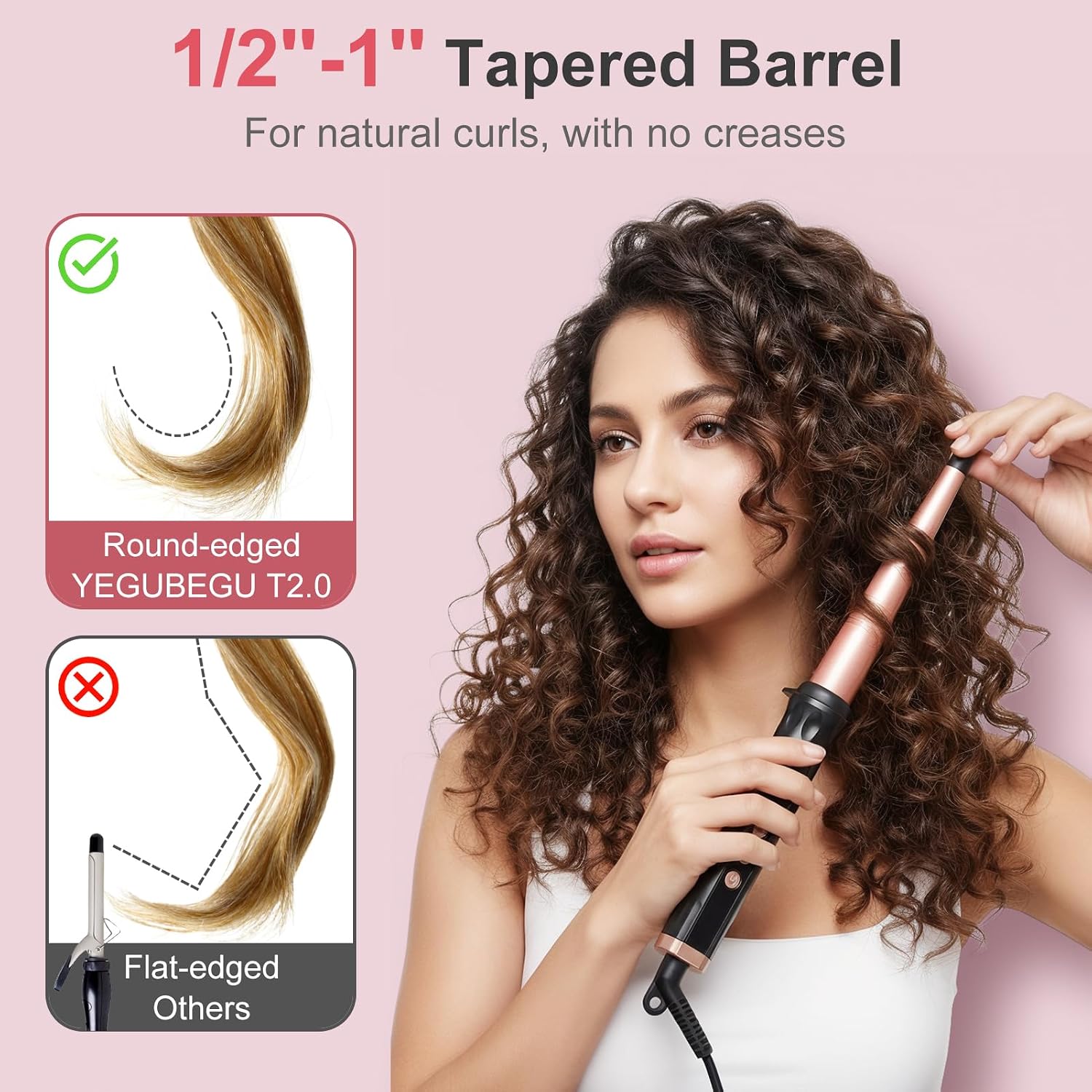 Detalle 1 de Hair Curler Wand 13–25mm Ceramic