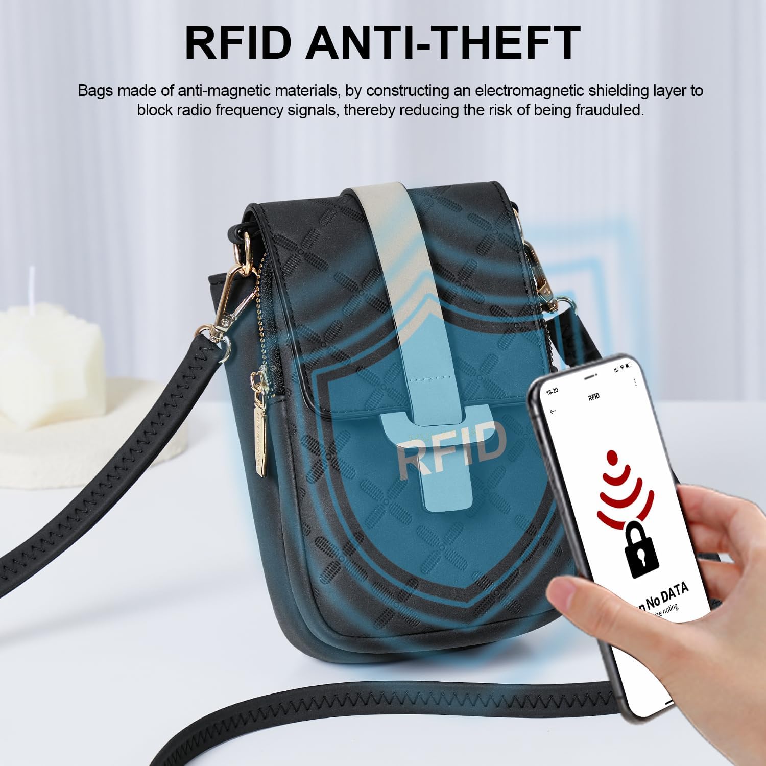 Detalle de MUIIKOLA crossbody phone bag with 3 card slots