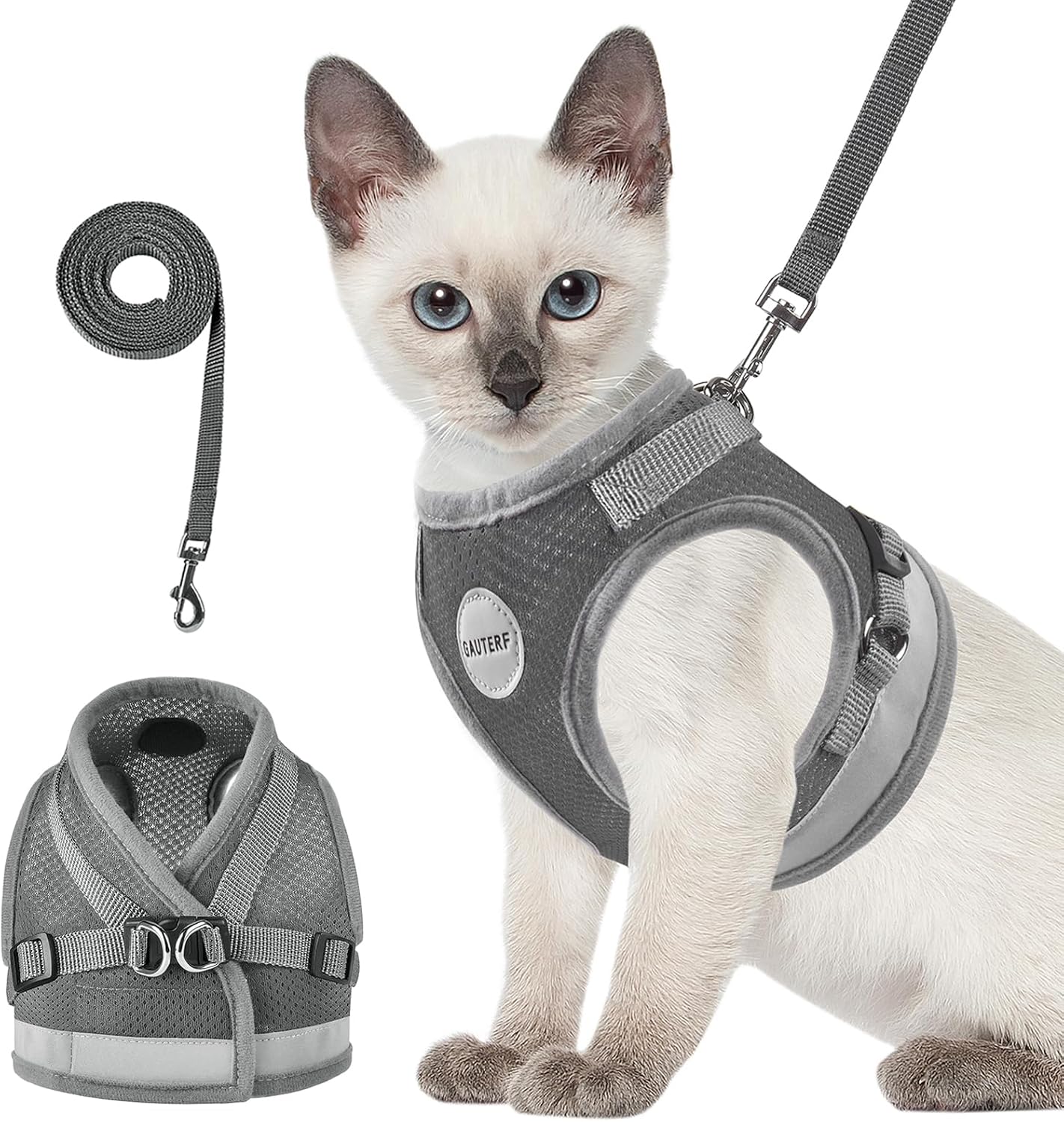 Thumbnail 6 de Cat Harness and Leash Set, Soft Mesh