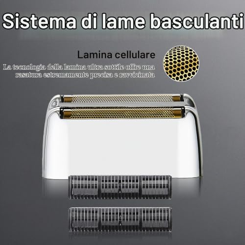 Thumbnail 2 de Lamine e lame di ricambio YAZIYIR per BaBylissPRO FXFS2 – 2 pezzi in metallo (Argento)