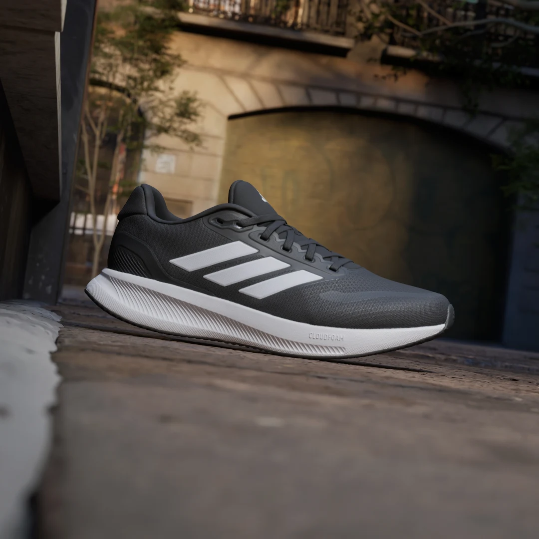 Detalle 2 de Adidas Runfalcon 5 Wide Running – Zapatilla de running con ancho extra en negro