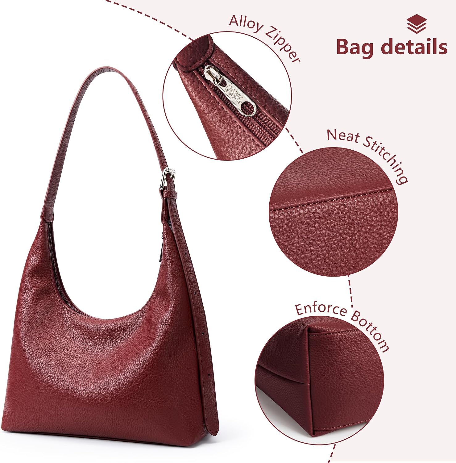 Thumbnail 4 de Vintage vegan leather tote bag 26x18x10cm