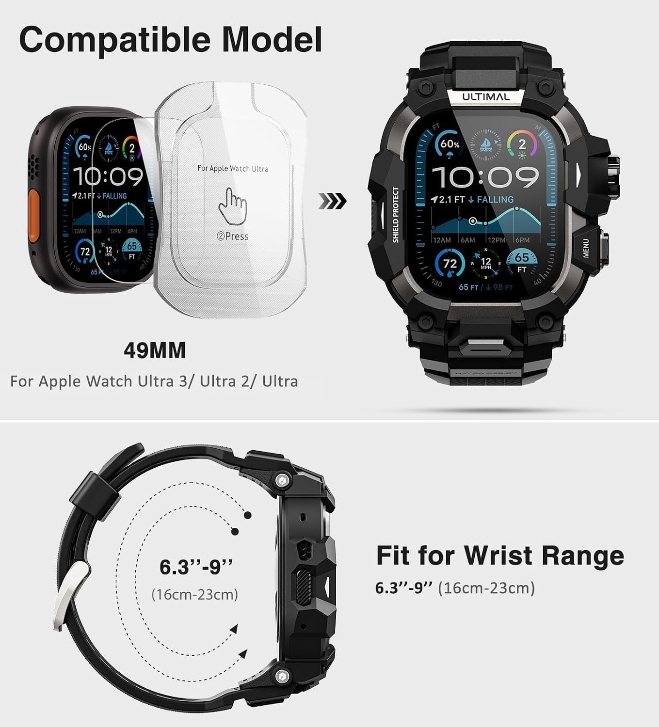 Detalle 2 de ULTIMAL Rugged Case Watch 49mm