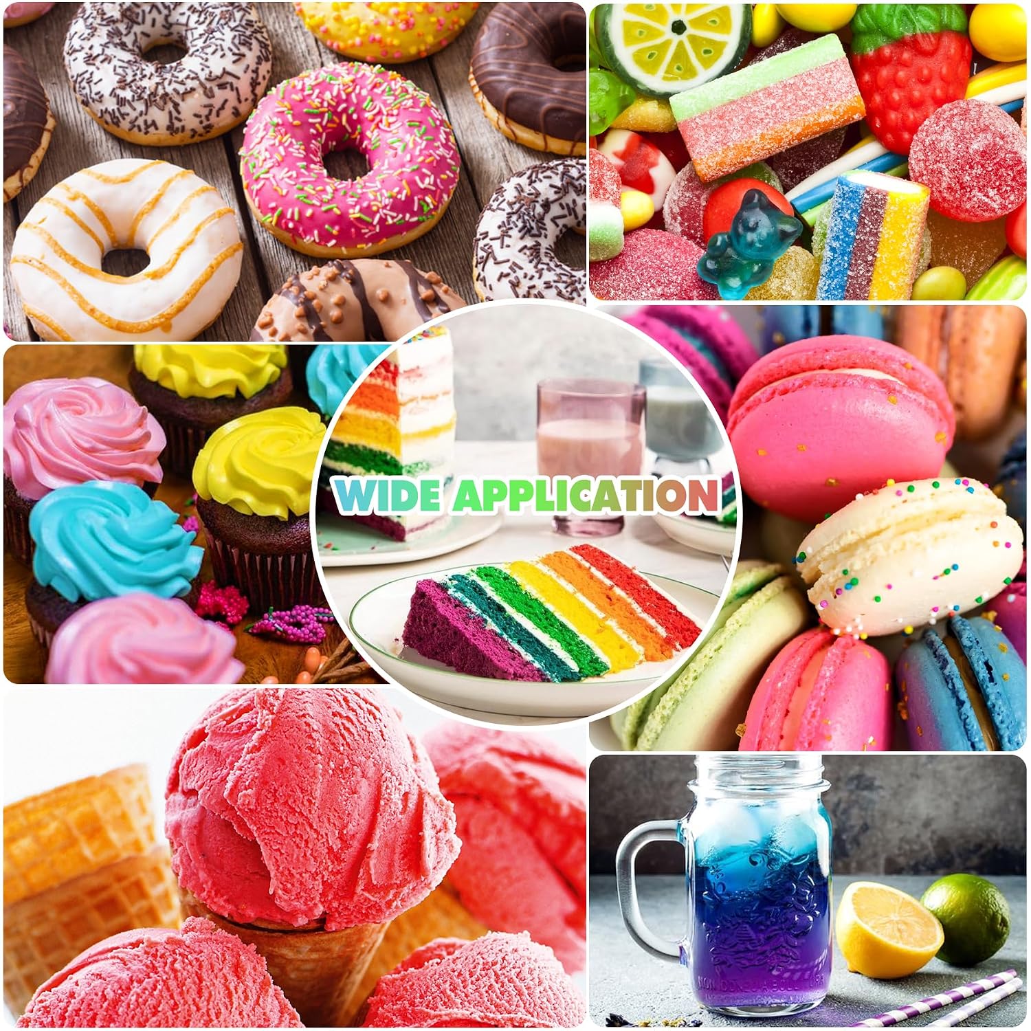 Thumbnail 6 de Lebensmittelfarbe Gel 4.5oz – Konzentrierte Gel-Lebensmittelfarben für Kuchen, Dekoration und DIY-Projekte