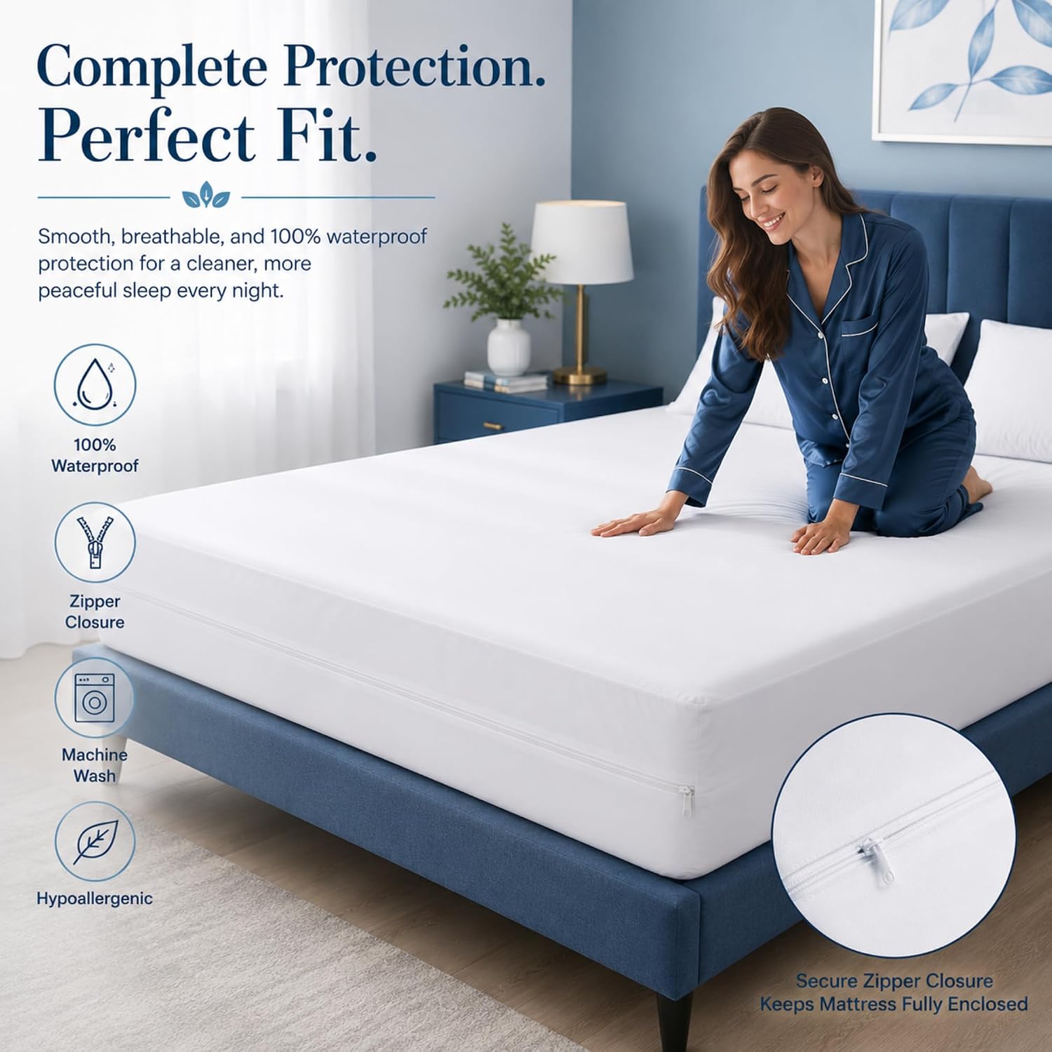 Thumbnail 1 de King Mattress Protector, Zippered