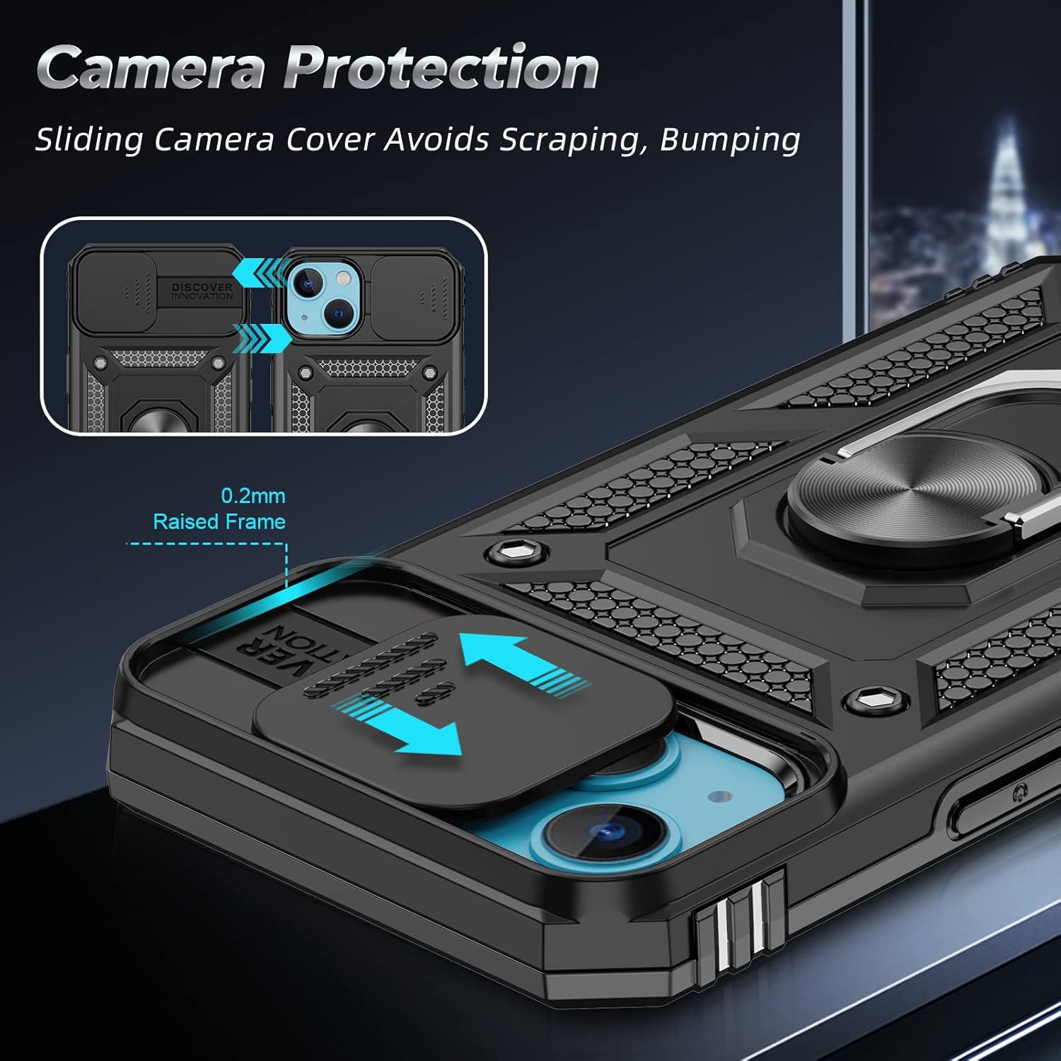 Thumbnail 2 de LeYi iPhone 13 6.1" Case with Camera Slide