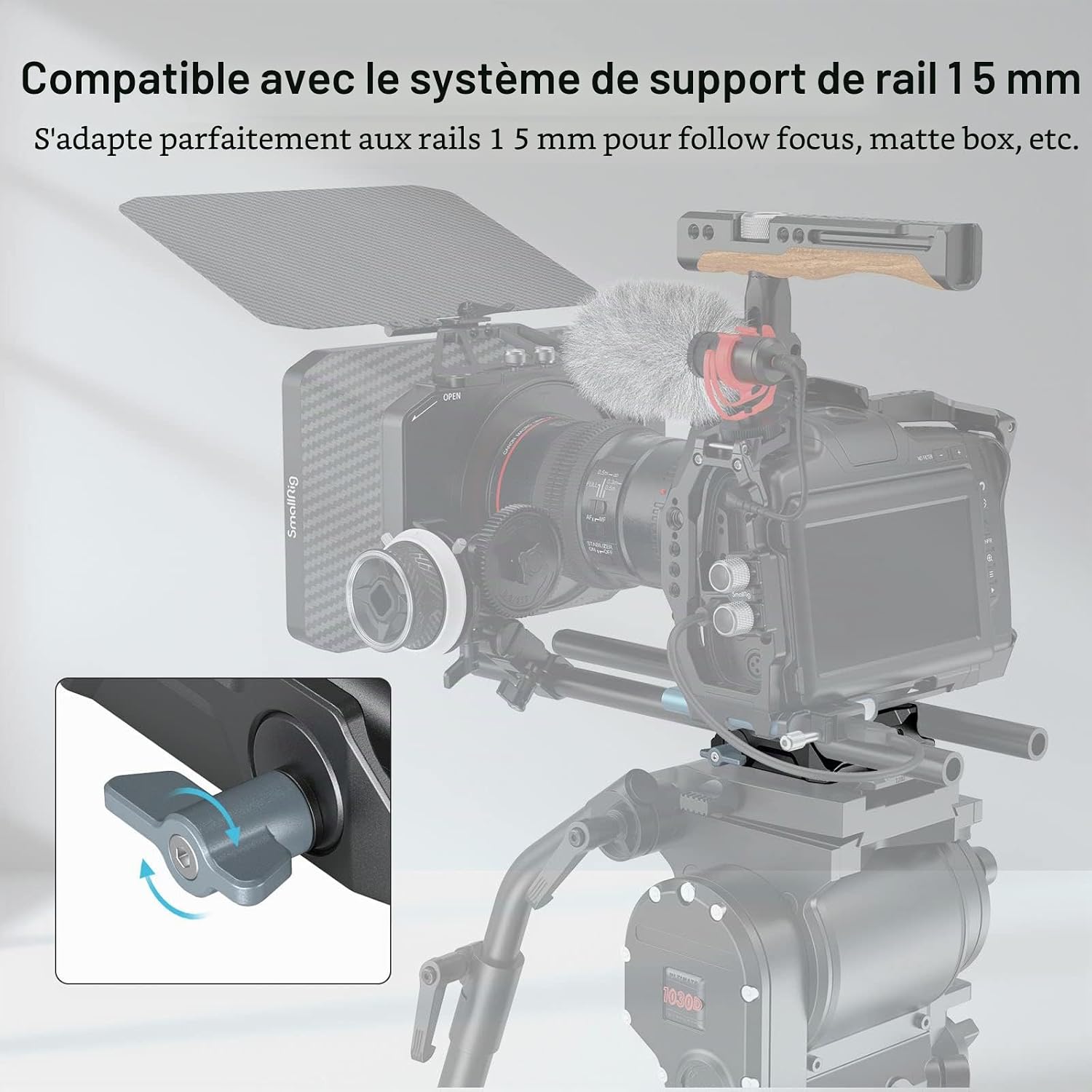 Detalle 2 de SMALLRIG 3357 plaque de base universelle