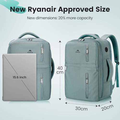 Thumbnail 5 de MATEIN for New Ryanair Cabin Bags 40x30x20: Practical Underseat Travel Backpack