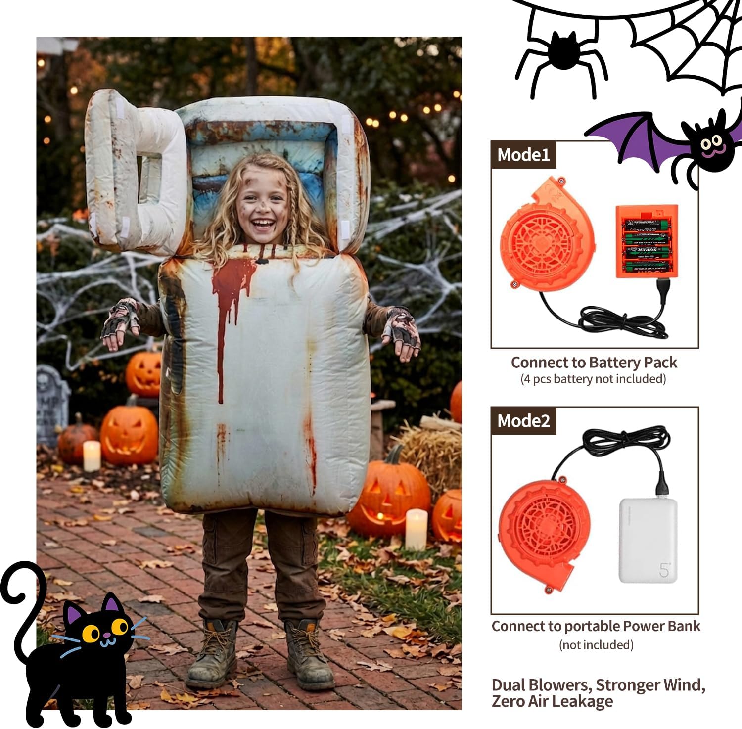 Detalle 2 de Skirfy Inflatable Costume for Kids