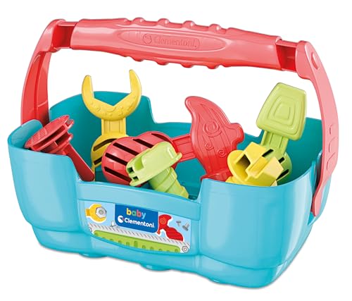 Detalle de Clementoni Banchetto Svita Avvita – Set attrezzi portatile per bambini 10-36 mesi (17042)