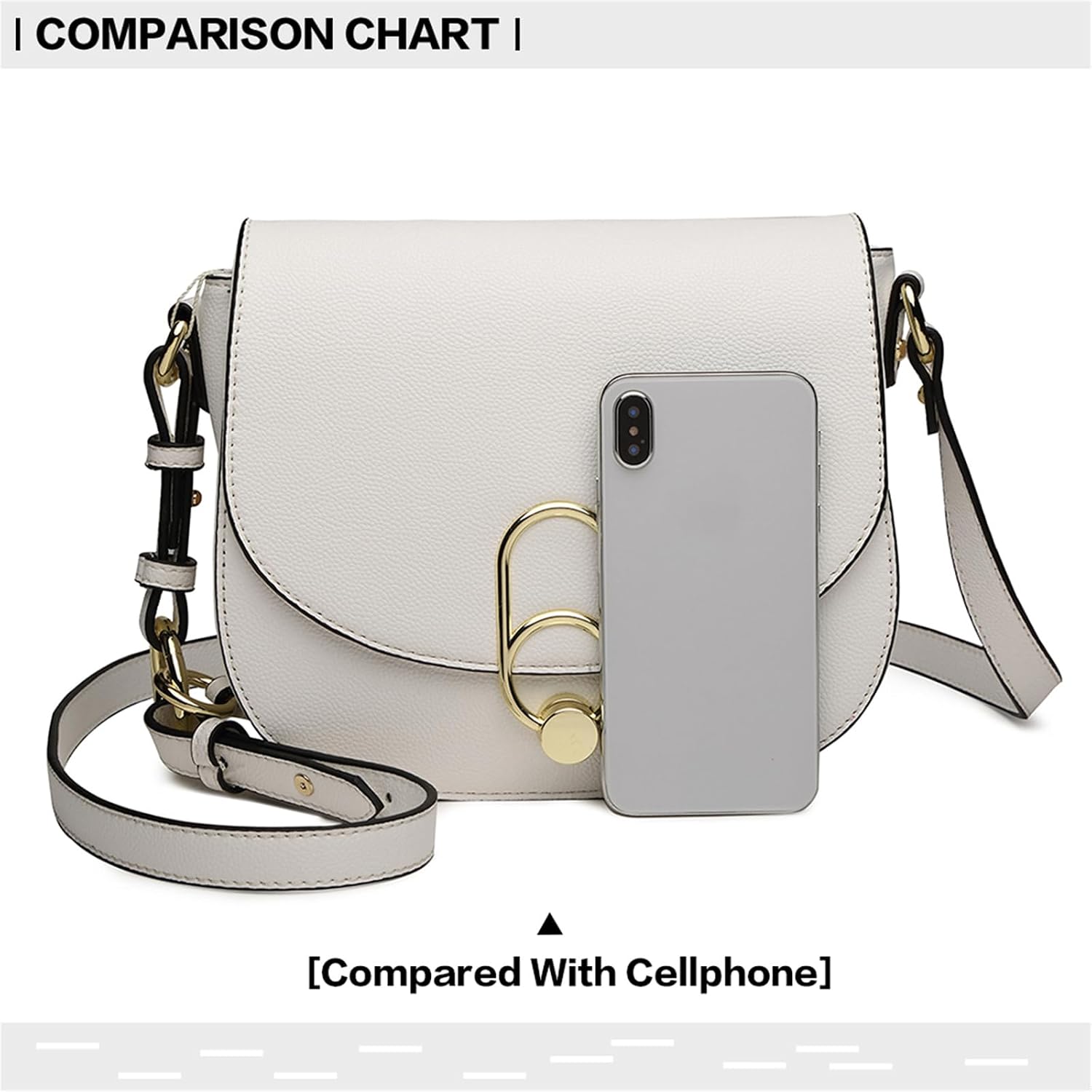 Thumbnail 5 de Miss Lulu Women Cross Body Bag with Tassel, PU Leather Flap and Lock Closure