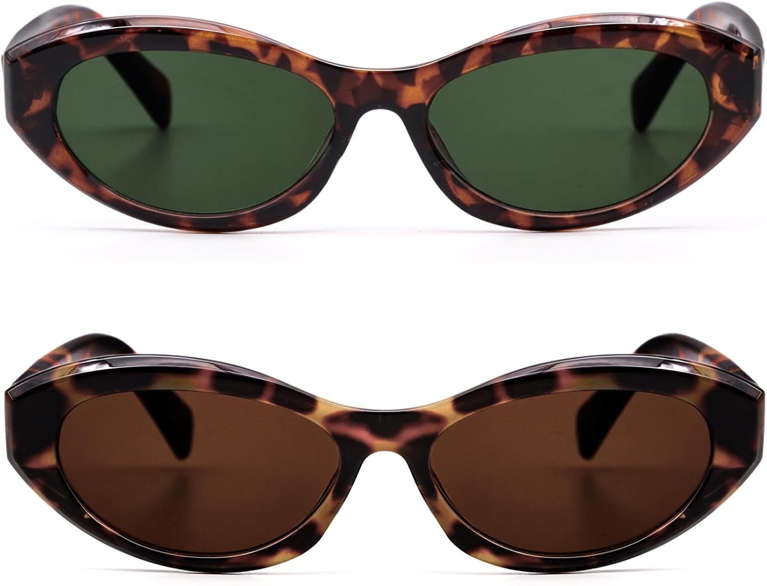 Thumbnail 1 de LJCZKA Retro Oval Sunglasses for Women and Men – Cat Eye Vintage Style with UV400 Protection