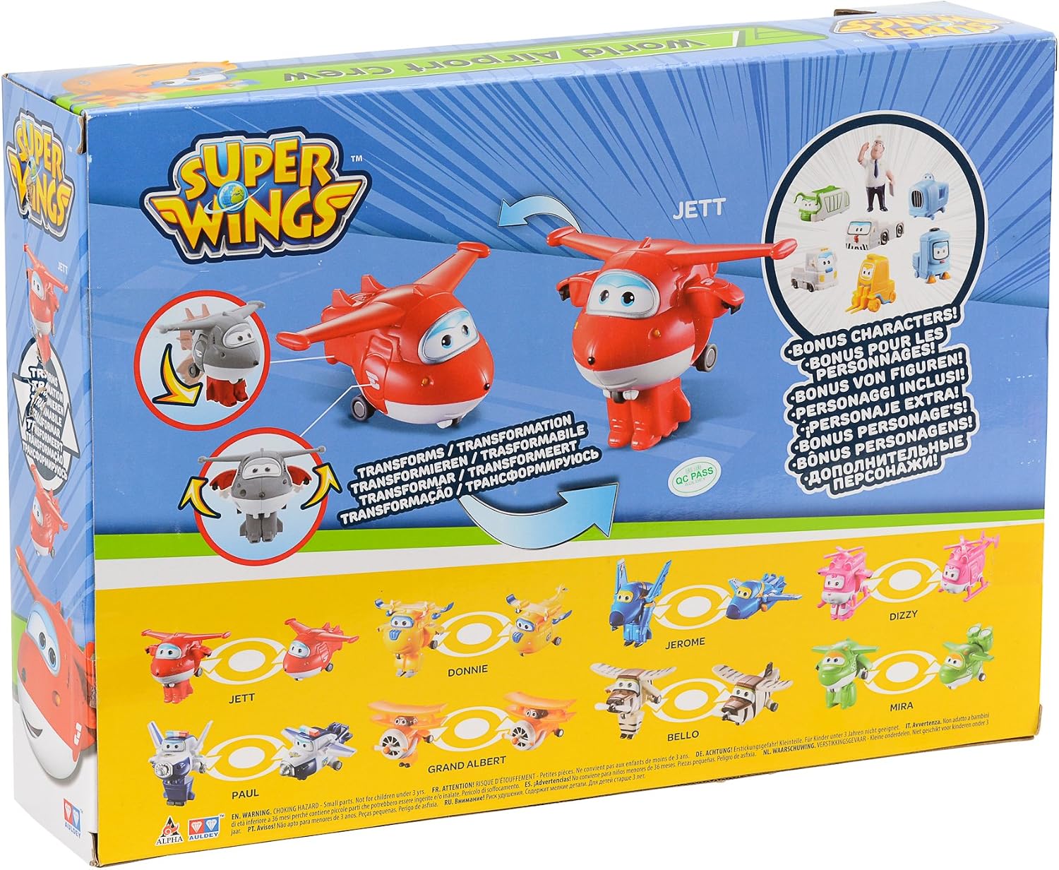 Thumbnail 3 de Super Wings Transform-a-Bots World Airport Crew – Serie 1 Sammelpackung mit 15 Figuren