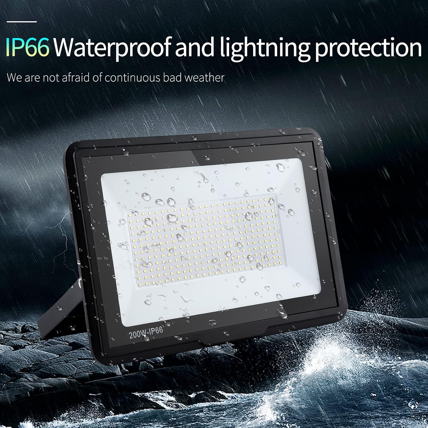 Detalle de Faretto LED da Esterno 200W: 20000LM IP66 6000K Bianco Freddo Superright