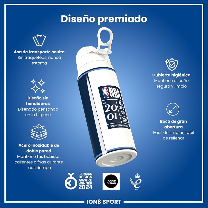 Thumbnail 5 de ion8 NBA Memphis Grizzlies Botella térmica 750 ml