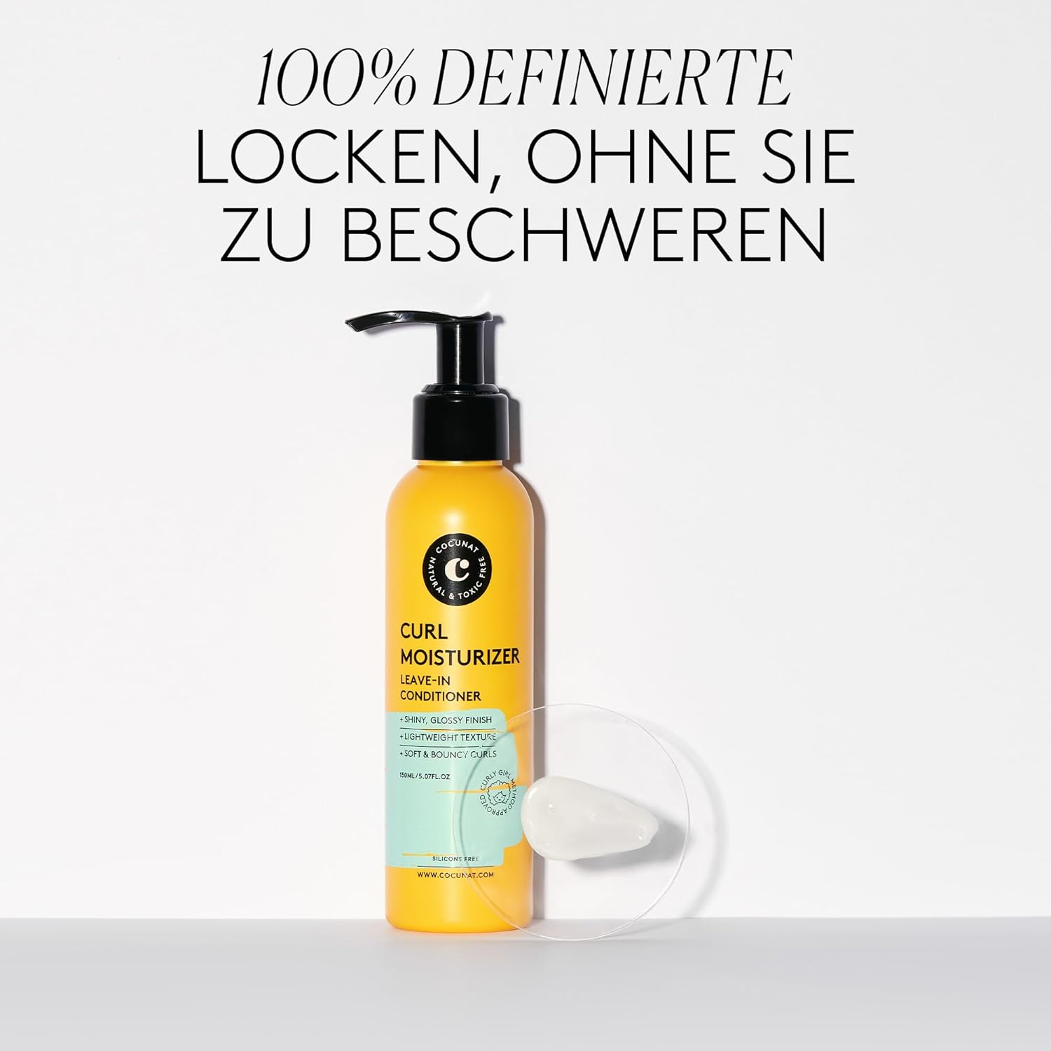 Detalle de COCUNAT Curl Moisturizer Leave-in – 2er-Pack, Feuchtigkeit & Definition für flexible Locken (je 150 ml)