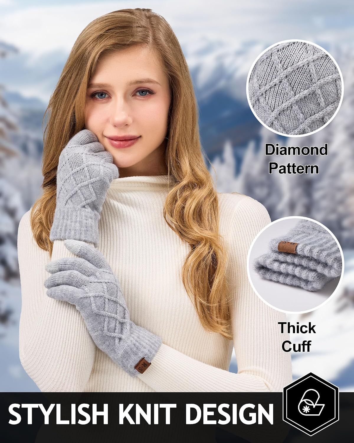 Thumbnail 4 de REACH STAR 2 Pairs Touchscreen Gloves