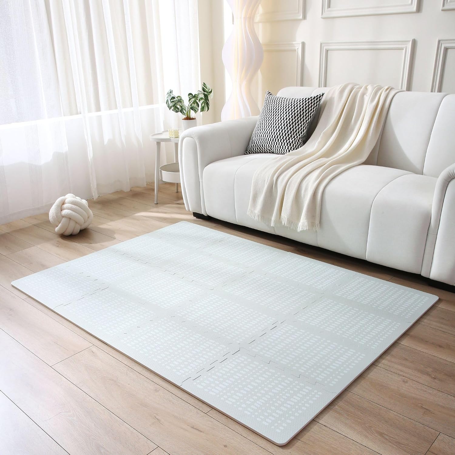 Thumbnail 6 de Hakuna Matte Stylische Puzzlematte Baby 1,7 x 1,2 m Hygge Grau – 16 XL-Platten aus EVA, 1 cm