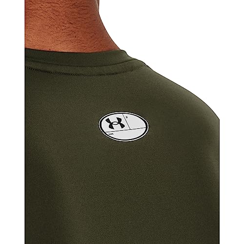 Detalle de Men's Heatgear Compression Shirt Marine Od Green/White XL di Under Armour