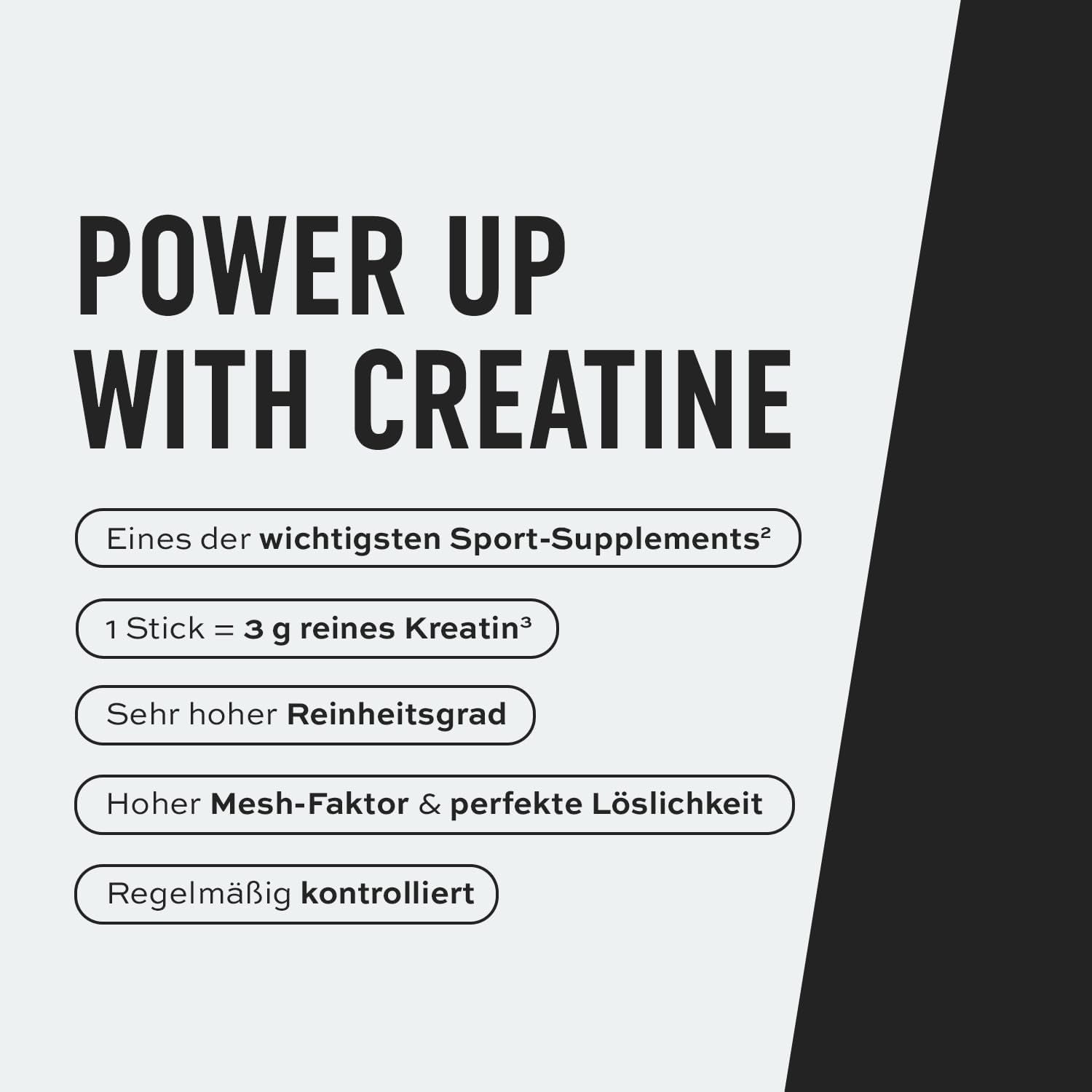 Detalle de ESN Ultrapure Creatine Sticks Fizzy Orange – 30 x 4 g