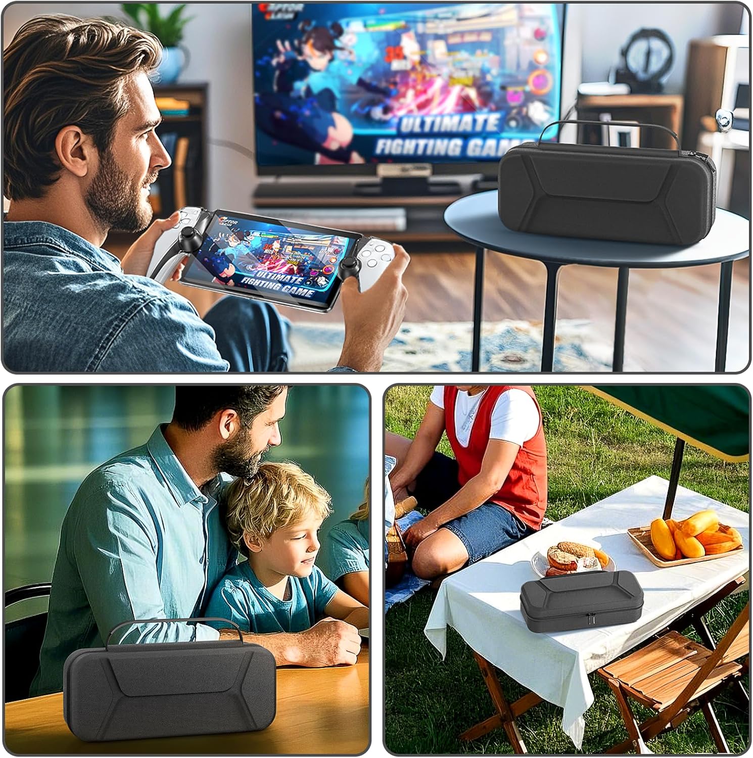 Thumbnail 6 de daydayup Carrying Case for PlayStation Portal, Black