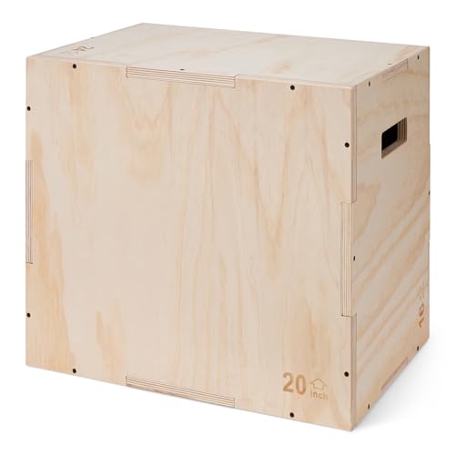 Detalle de Amazon Basics - Caja pilométrica de salto para gimnasio en casa, 61 x 50,8 x 40,6 cm