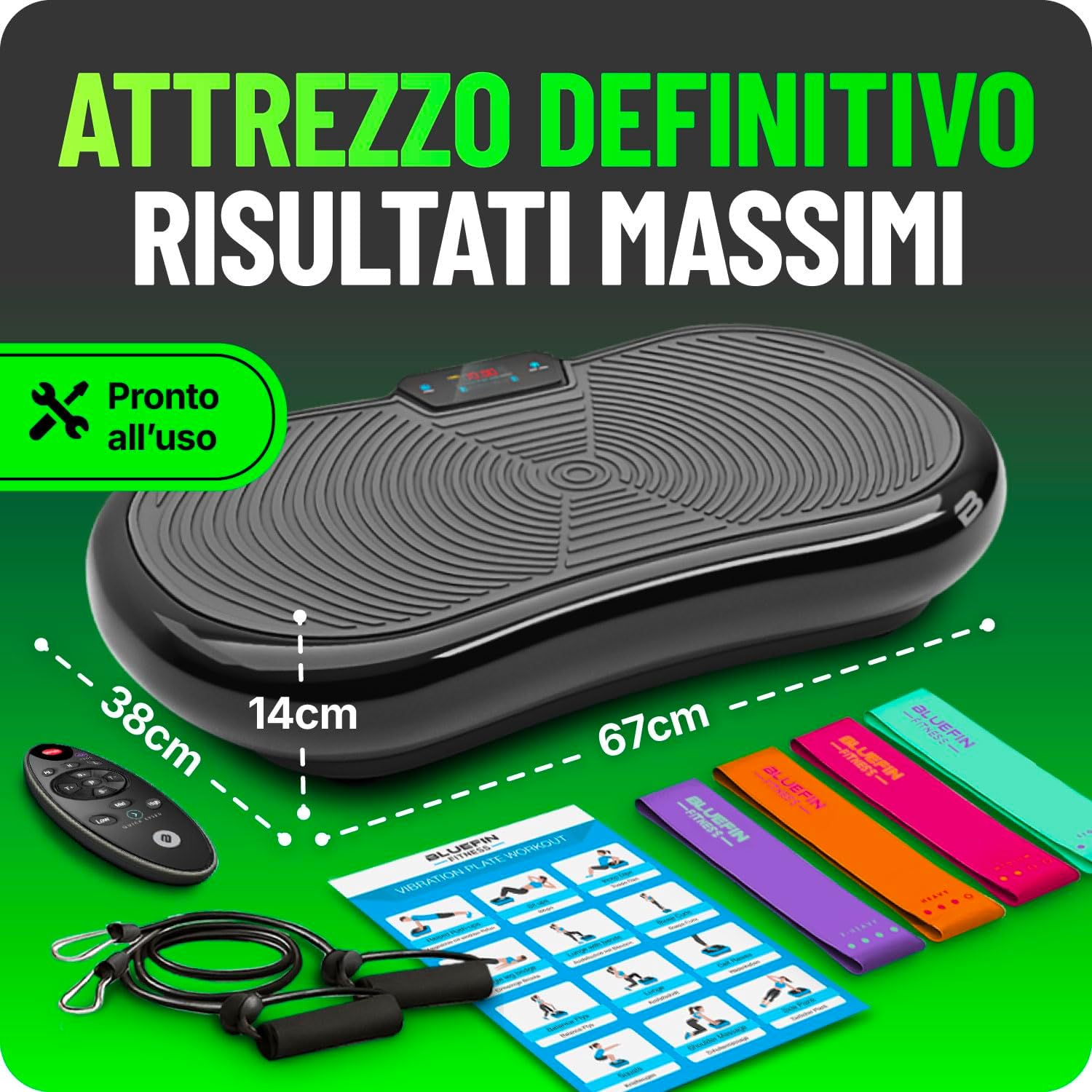 Thumbnail 2 de Bluefin Fitness Pedana Vibrante Ultra Slim 180 livelli